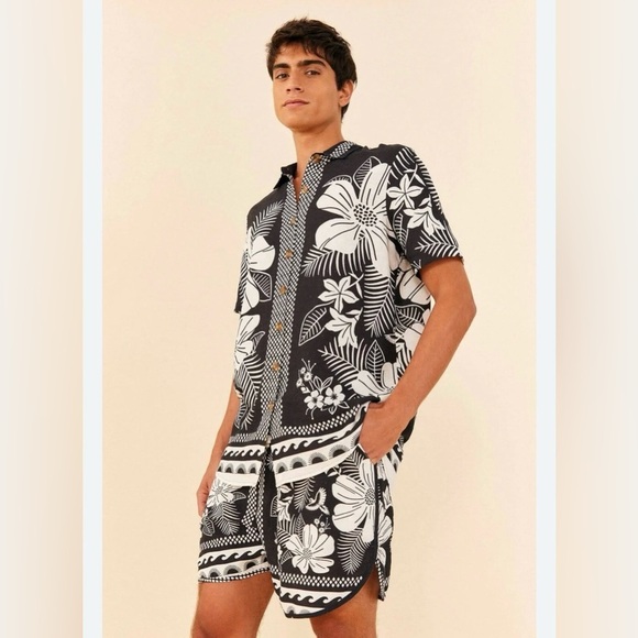 FARM Rio MACAW ELEGANCE BLACK UNI SHIRT - Picture 6 of 15